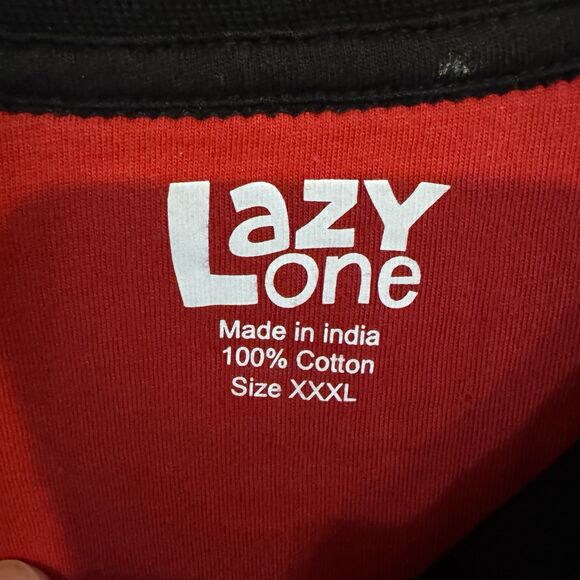 Lazy One "Take the Long Way Home" XXXL Tee Men's Red Black Long Sleeve Shirt - Picture 3 of 6